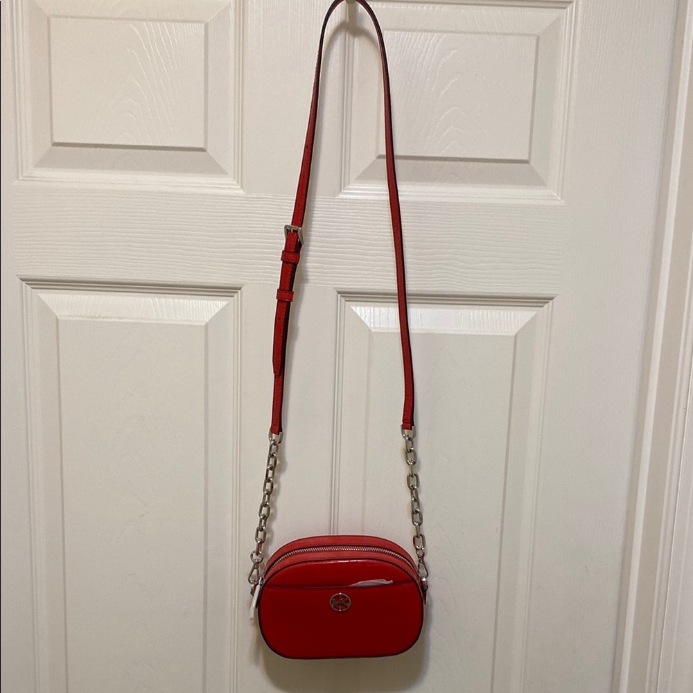 Michael Kors Jet Set Pebbled Leather Crossbody Bag